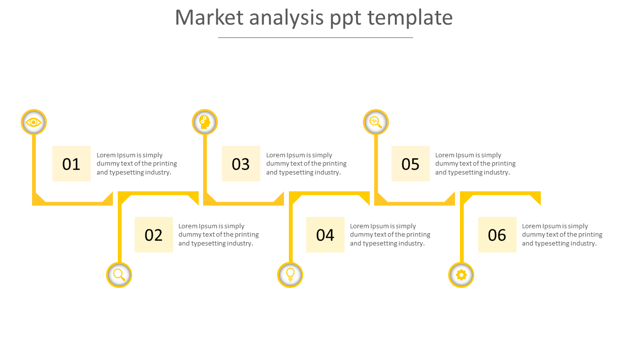 market analysis ppt template-6-yellow